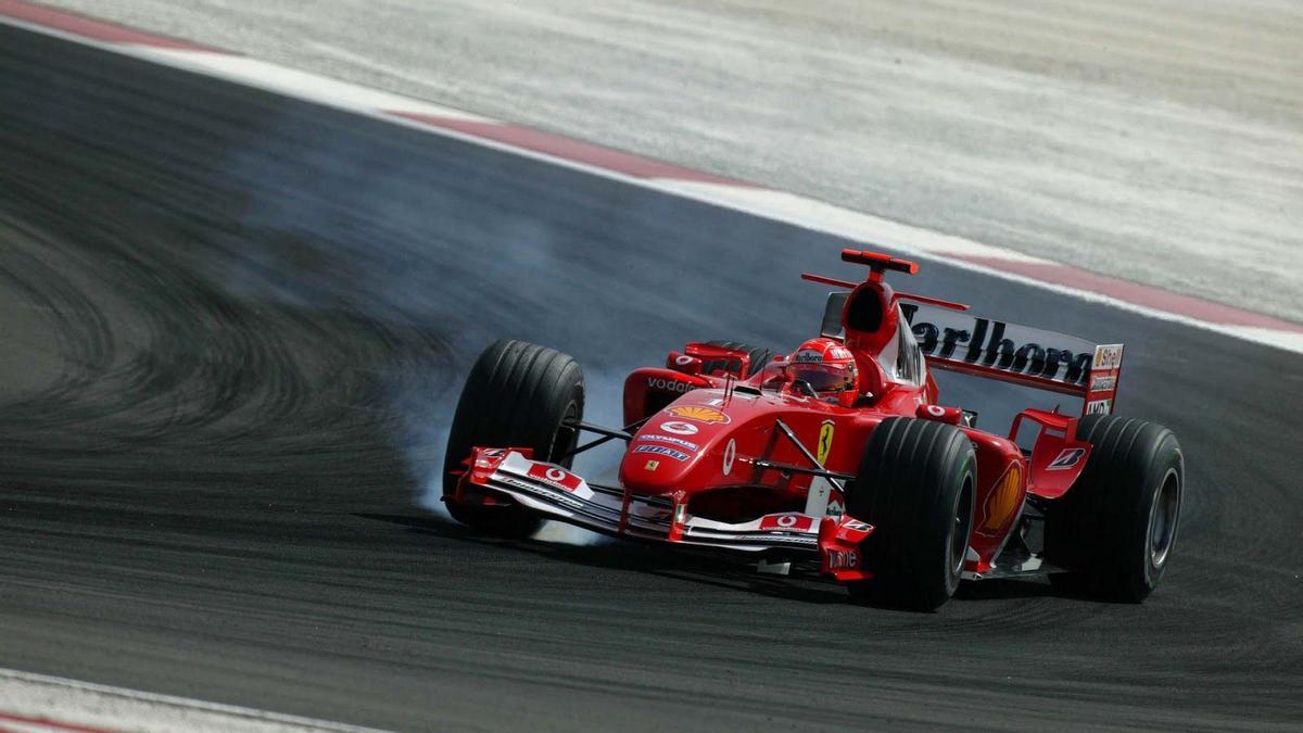 El Ferrari F2004 de Michael Schumacher