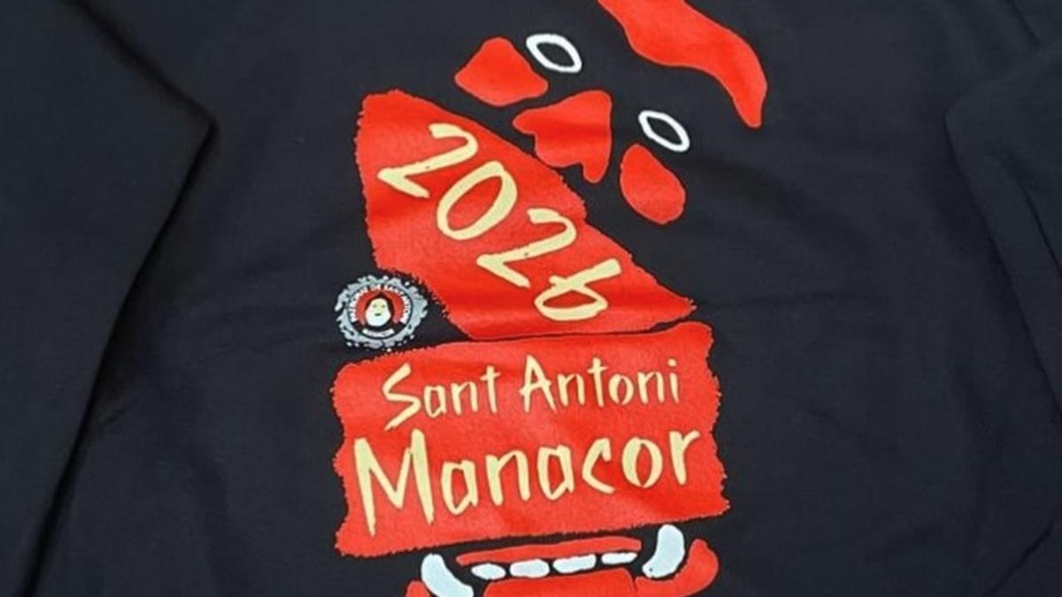 La imagen que lucirán las sudaderas de Sant Antoni 2026 en Manacor.
