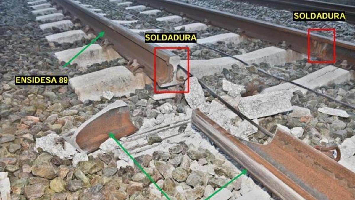 «Ensidesa», la palabra clave en un informe de la Guardia Civil sobre el accidente de Adamuz