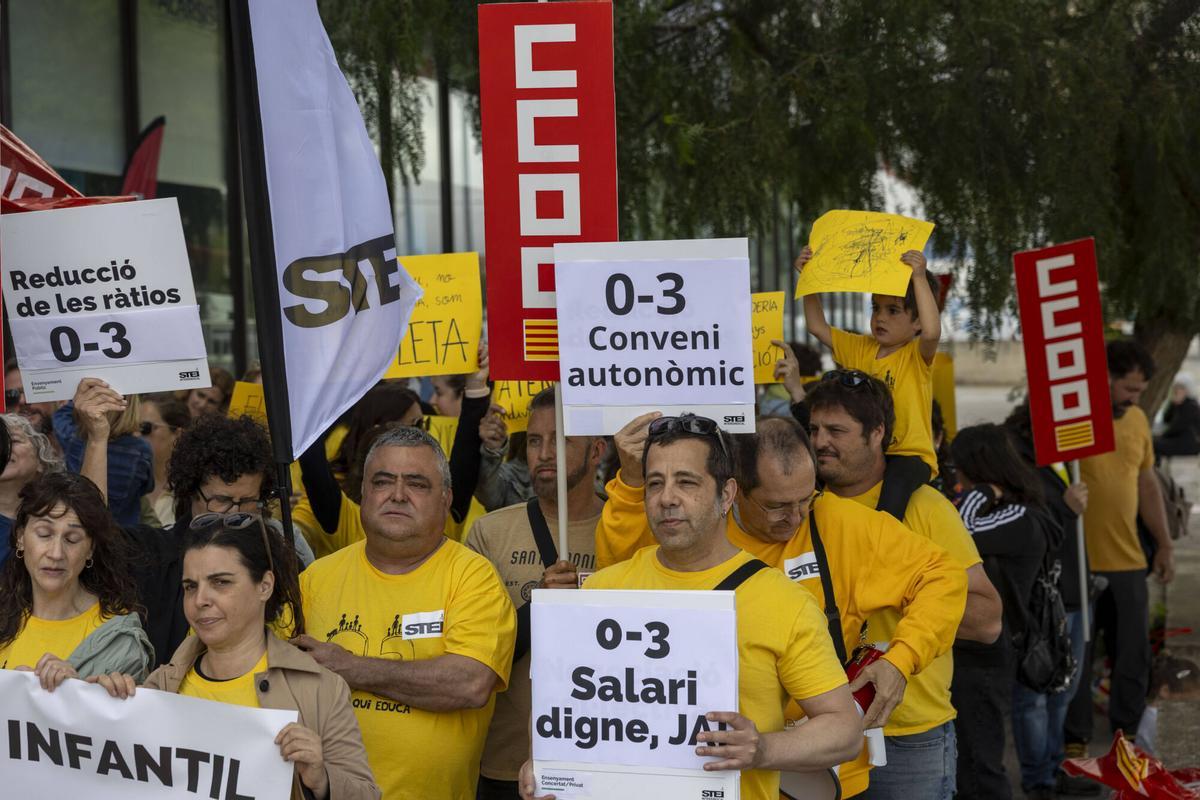 Segunda protesta de la comunidad educativa de 0 a 3 años en Baleares