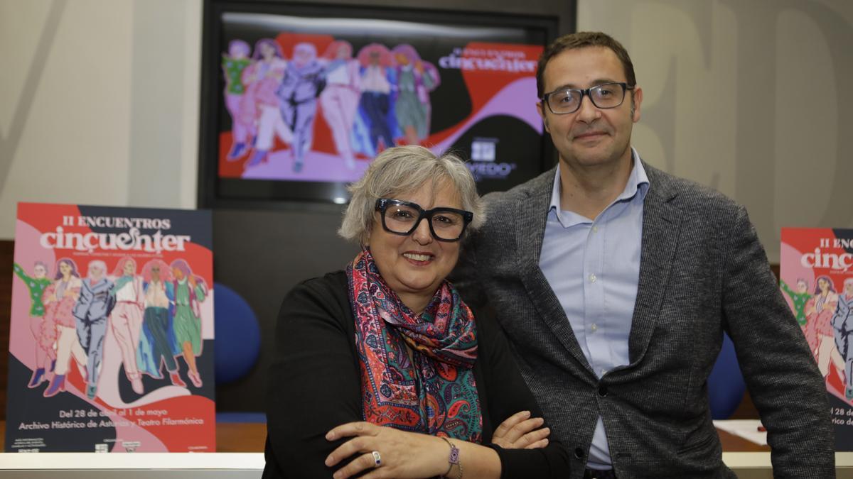 Yolanda Lobo y José Luis Costillas en la sala de prensa del Ayuntamiento