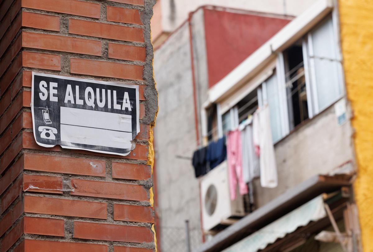 Una vivienda que se alquila.