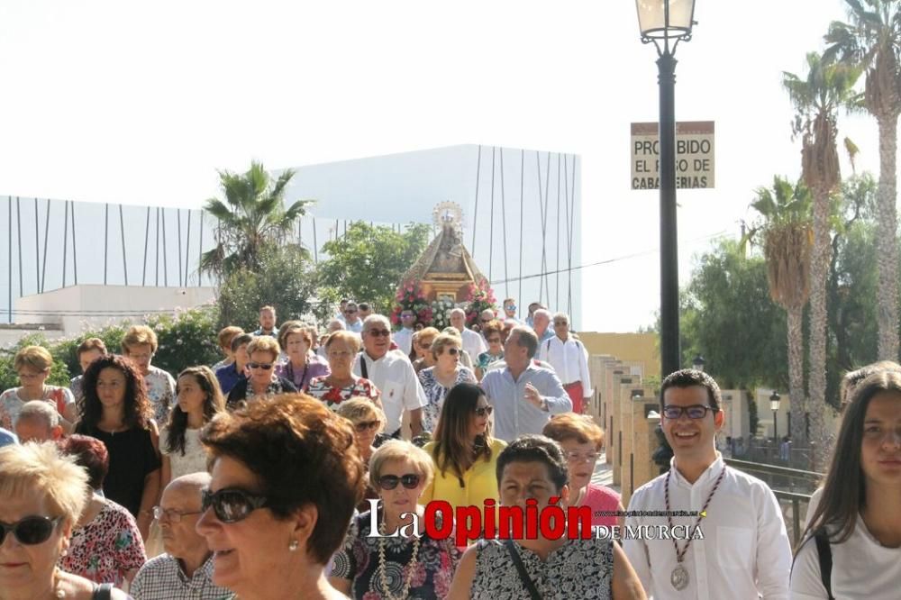 La Virgen de las Huertas llega a Lorca para las fiestas