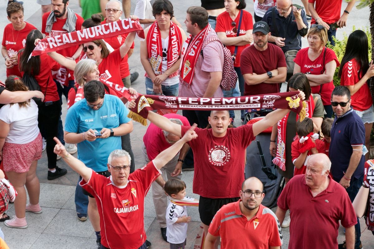 Recepción del Real Murcia en el Ayuntamiento de la ciudad