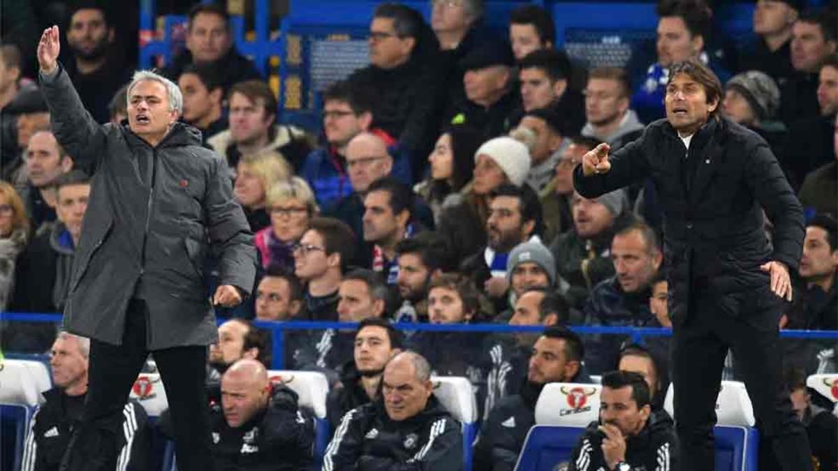 Mourinho y Conte mantienen una tensa relación