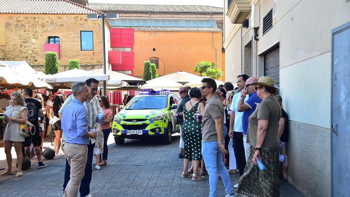 Intramuros denuncia ruido "insoportable" ya la primera jornada de la feria de Plasencia.
