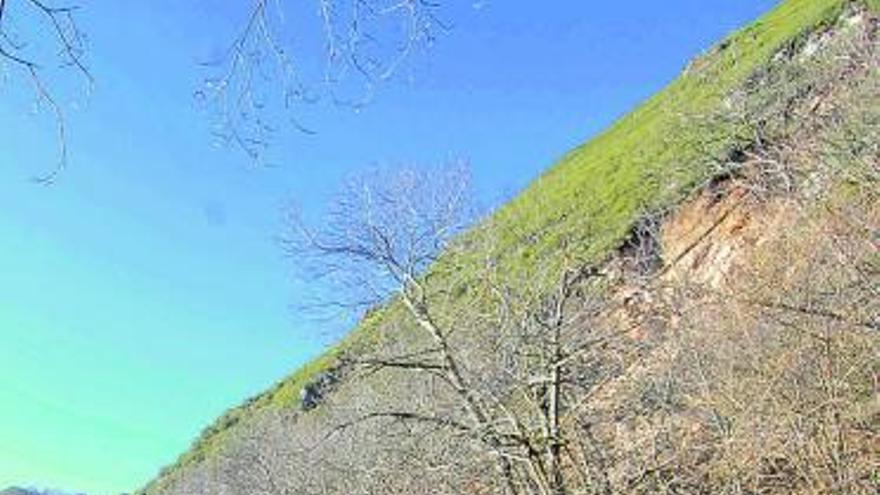 El argayo que sepulta parte de la Ruta del Alba, ocasionado por el reventón de la tubería de Los Arrudos.