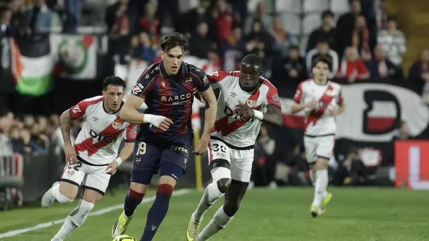 Resumen, goles y highlights de la Rayo Vallecano 1 - 1 Levante UD de la jornada 28 de LaLiga EA Sports