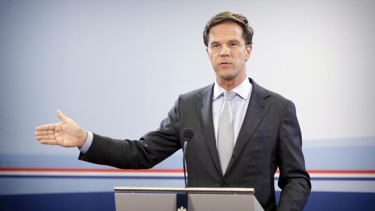 El hasta ahora primer ministro holandés, Mark Rutte.