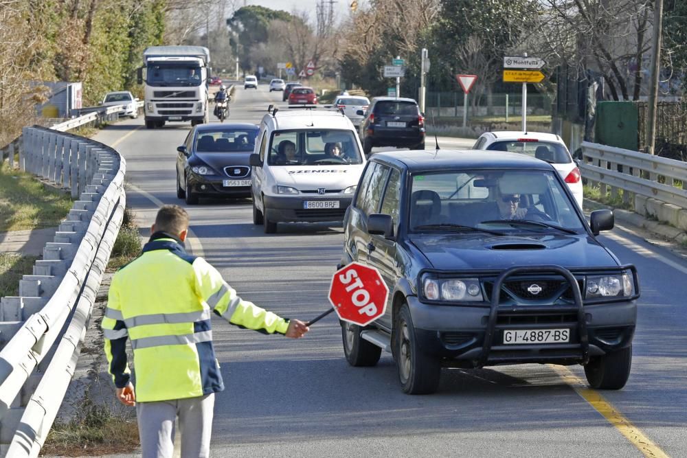 Comencen les obres de drenatge de la carretera de la vergonya