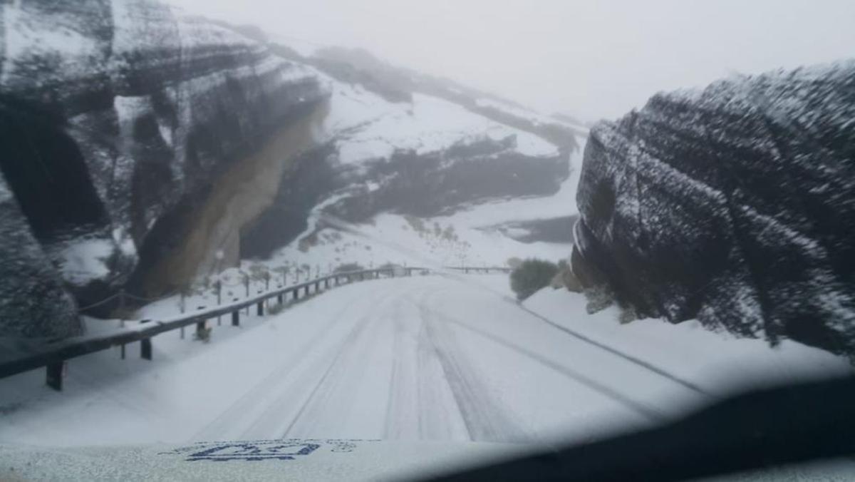 Nieve en el Teide, noviembre de 2018