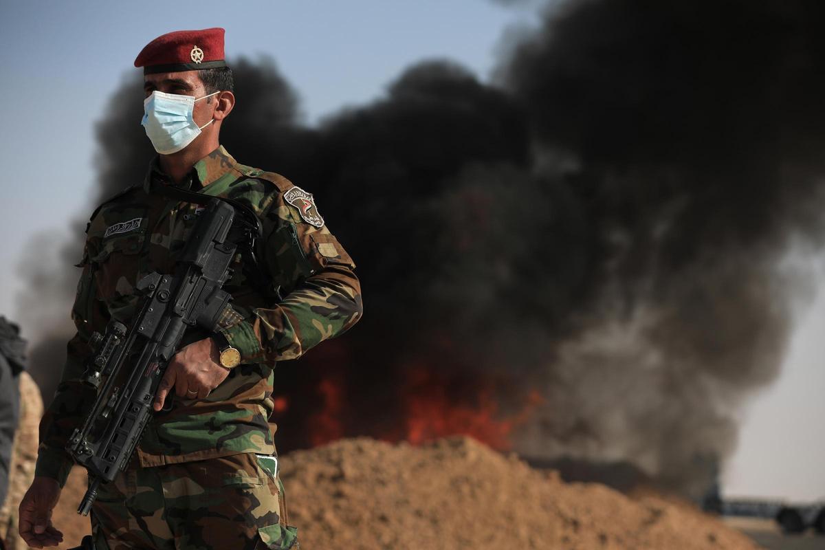 Imagen de archivo de un militar de Irak.