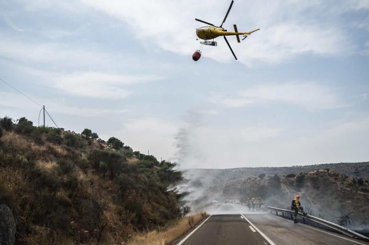 Fotogalería | Así ha sido el incendio forestal en Garrovillas de Alconetar