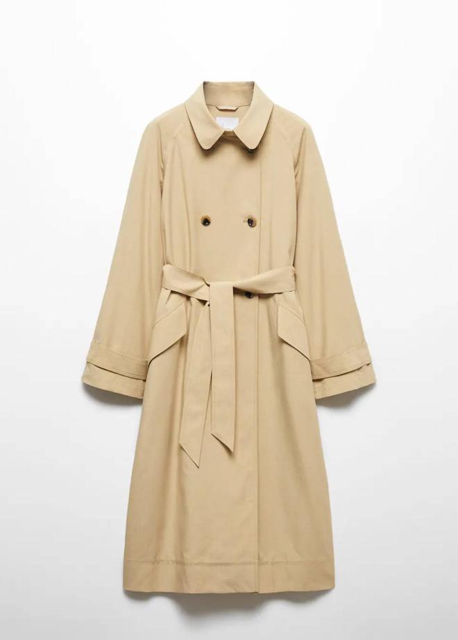 Trench fluido tencel de Mango (precio: 49,99 euros)