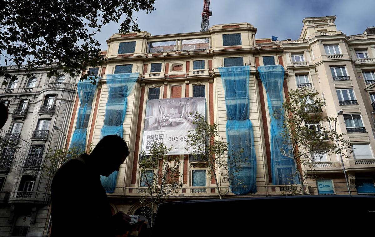 Vista del edificio de Velázquez 53, que ha sido comprado recientemente por un fondo de inversión estadounidense, ARD Investmente and Developments.