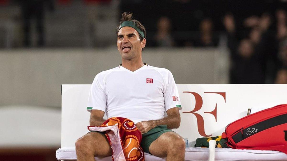 Roger Federer está recuperándose de la operación de rodilla a la que se sometió