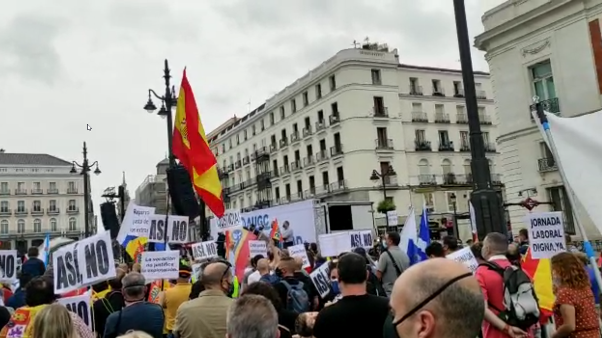 Concentración de Guardias Civiles en la Puerta del Sol 5-06-2021