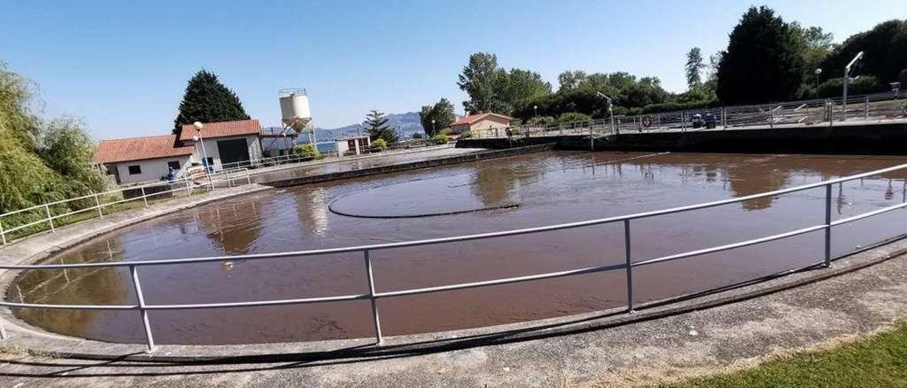 Una vista de las instalaciones de la EDAR de Cangas. // Santos Álvarez