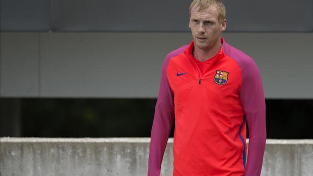 Mathieu se recuperó de su indisposicion  matinal y  se entrenó con normalidad por la tarde