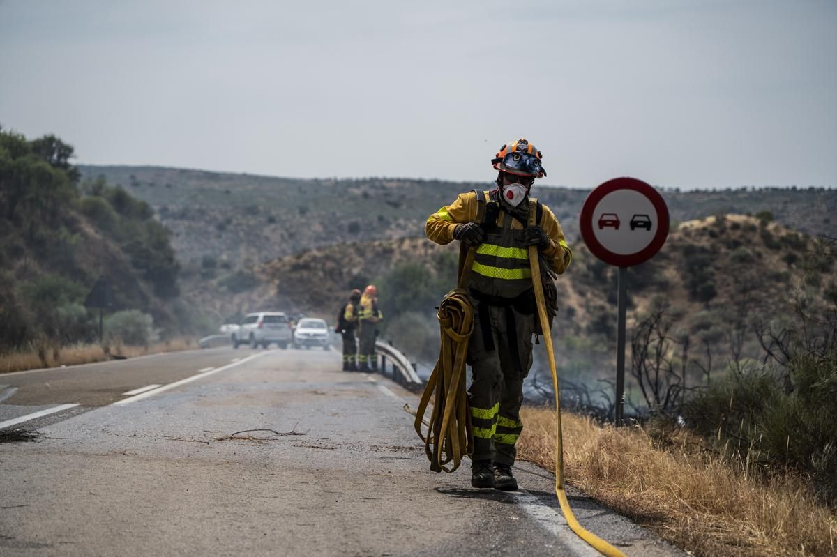 Fotogalería | Así ha sido el incendio forestal en Garrovillas de Alconetar