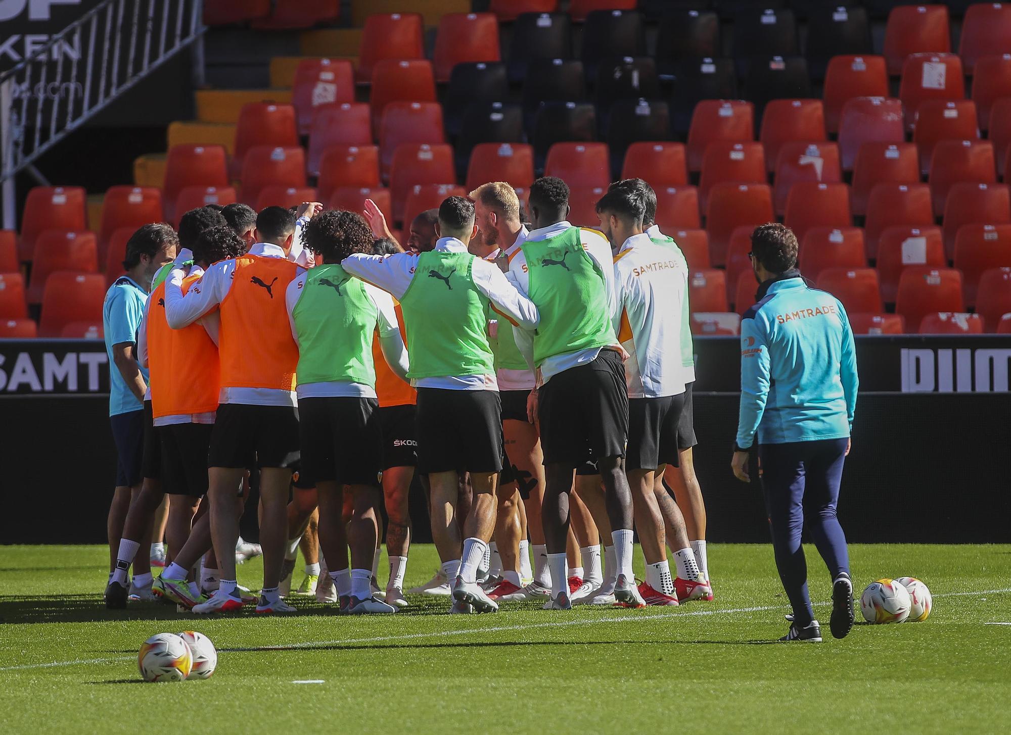 Así ha sido el entrenamiento del Valencia de hoy