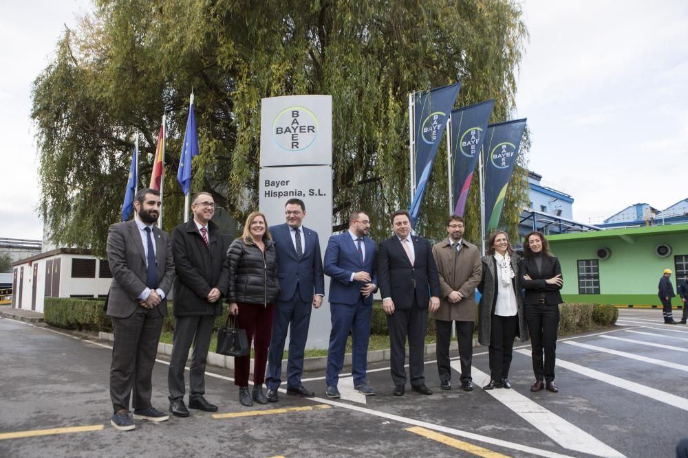 Inauguración del nuevo edificio de Bayer en Langreo