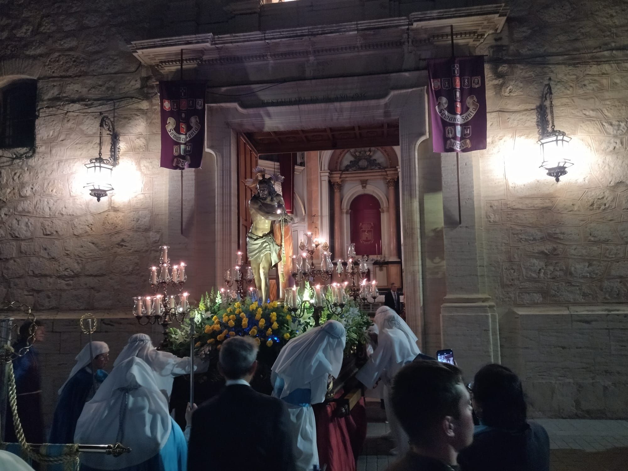 Devoción en Pego en la procesión de la Pasión de Jesús