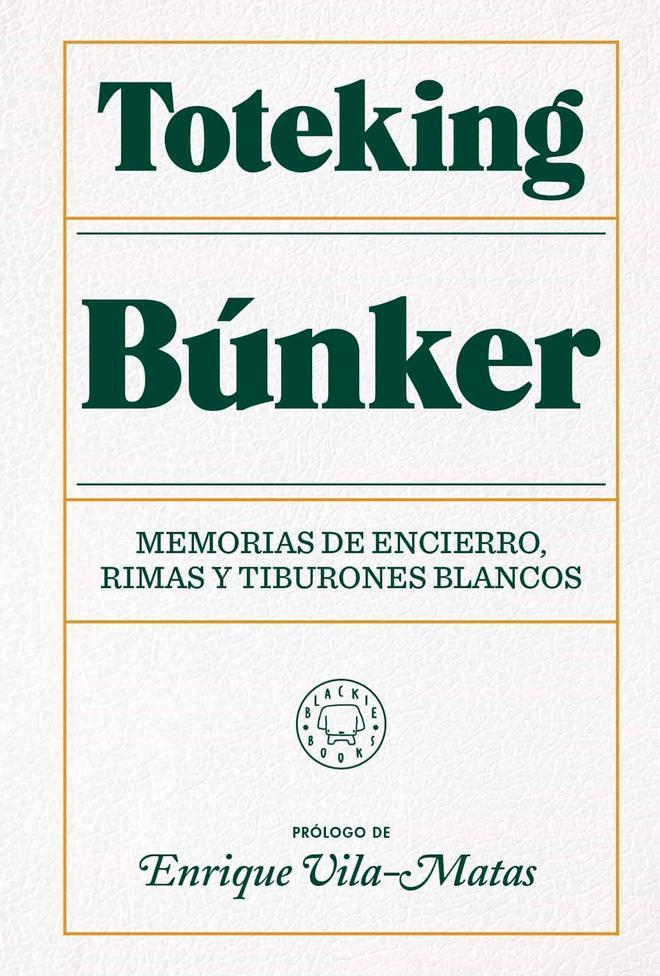 Búnker, librazo que supone el debut literario de Toteking