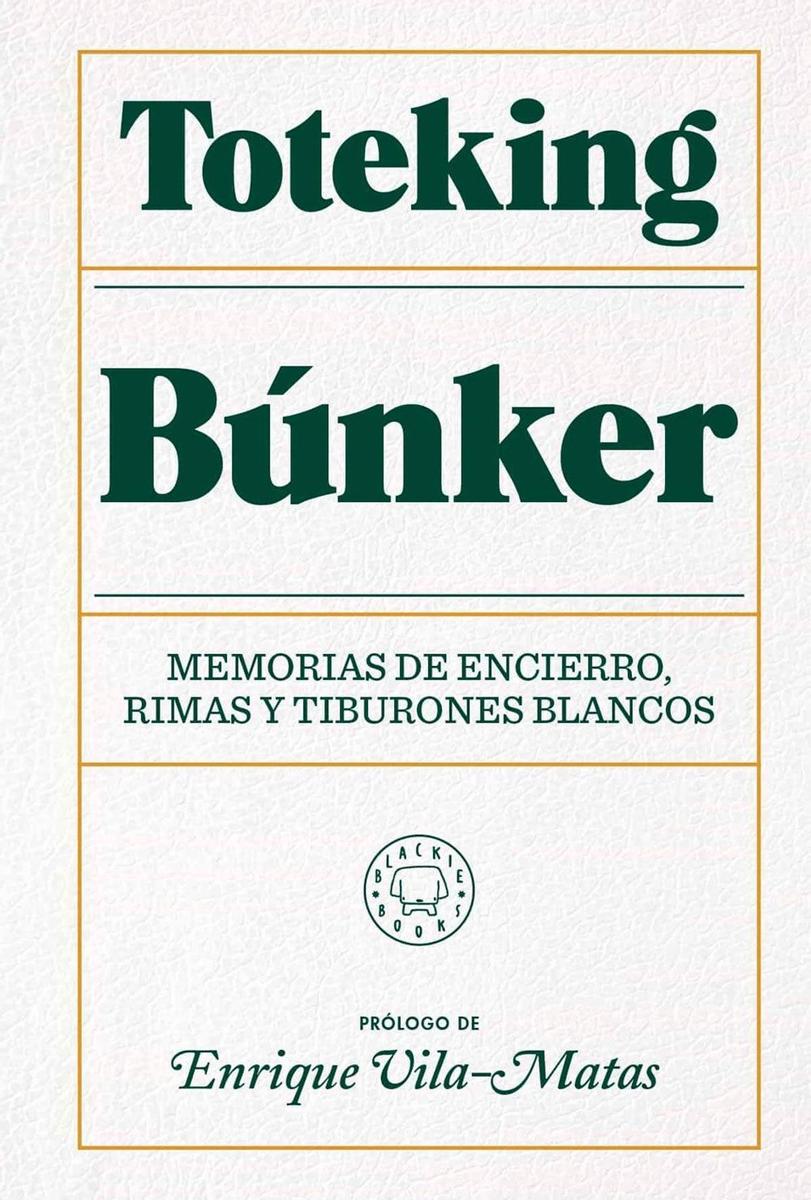 Búnker, librazo que supone el debut literario de Toteking