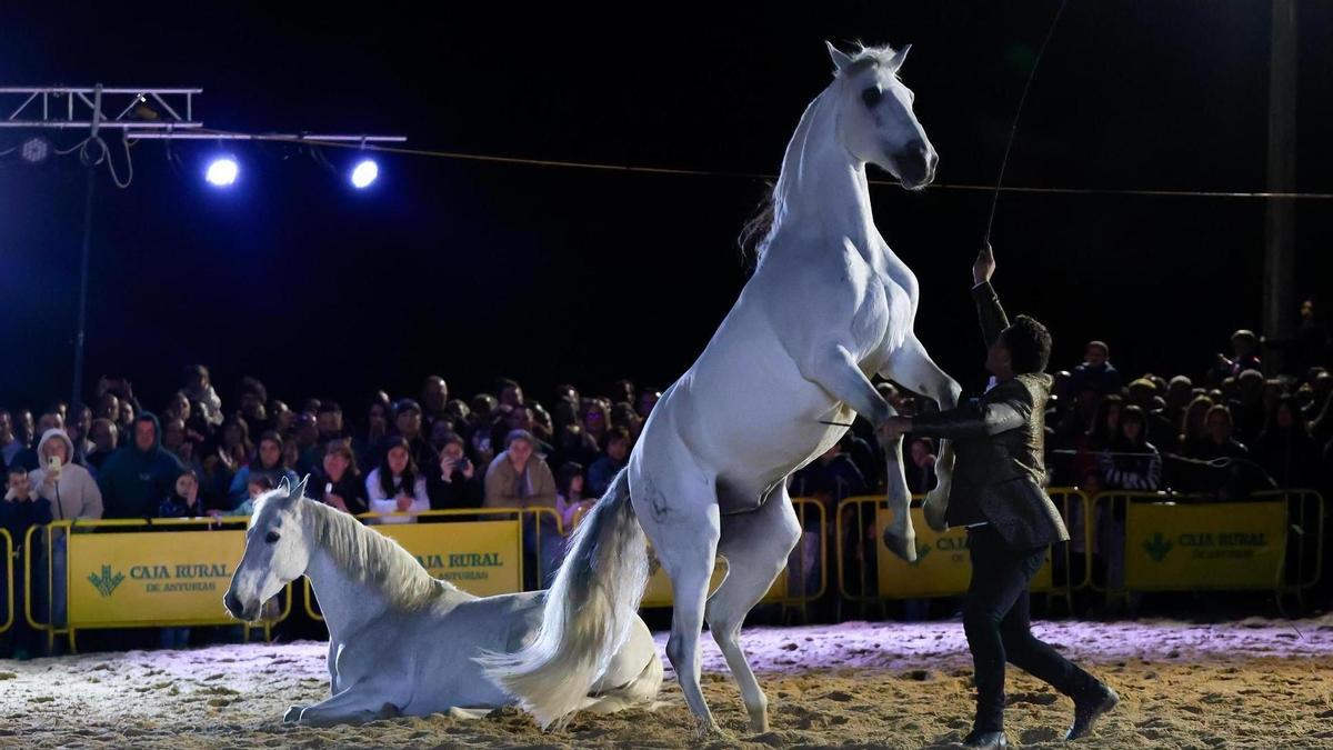 Un momento del espectáculo de la pasada Feria de San Isidro.