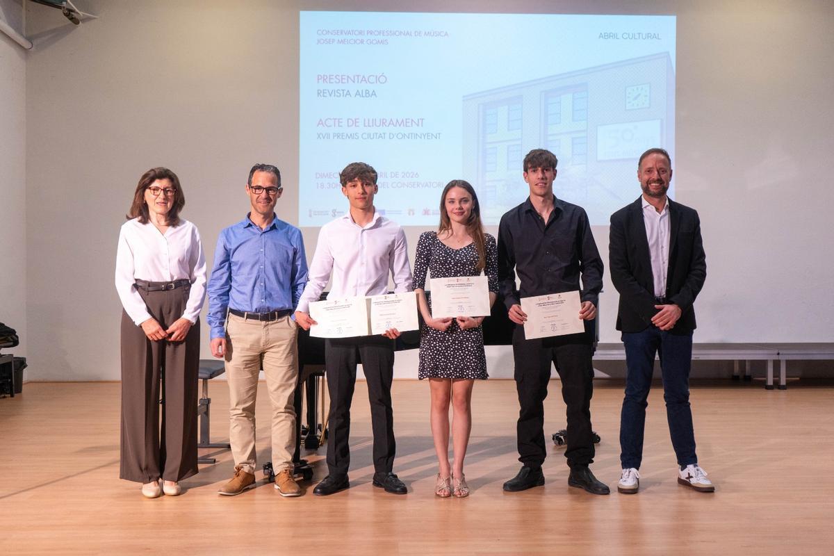Acto de entrega de los premios.