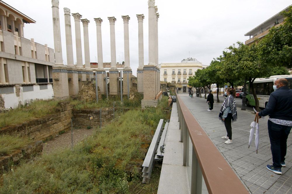 Estado de abandono del Templo Romano