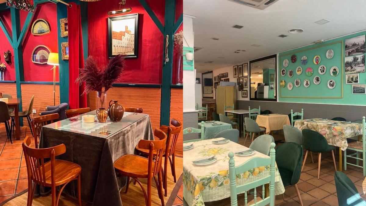 Interior ed Taberna Terrón (izquierda) y La Abuela Justa (derecha)