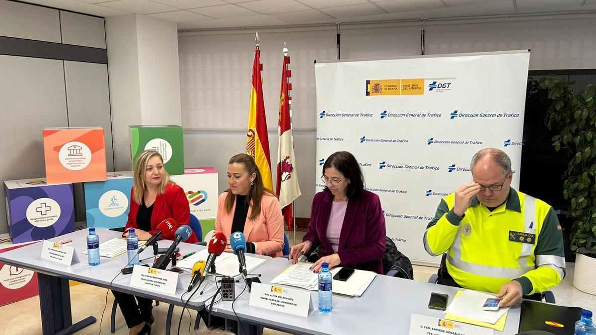 La delegada del Gobierno, Virginia Barcones, realizó el balance de la siniestralidad vial en las carreteras de Castilla y León