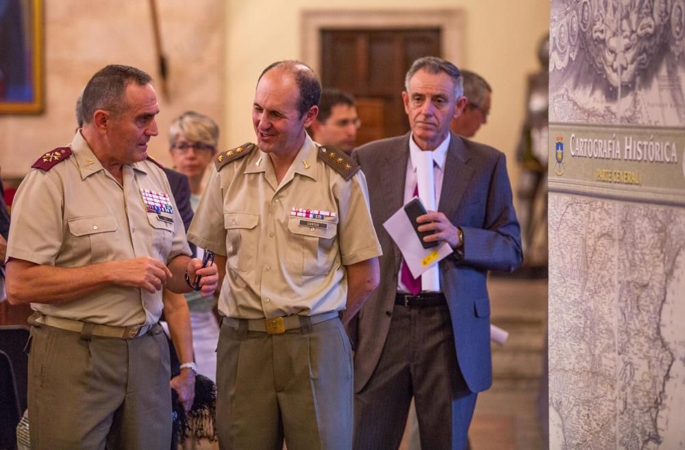 Exposición cartográfica en Capitanía General de València