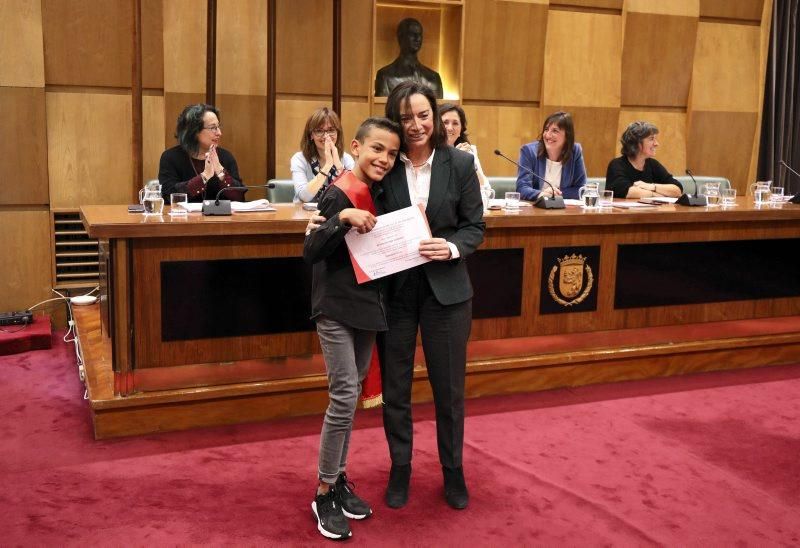 Pleno infantil del Ayuntamiento de Zaragoza