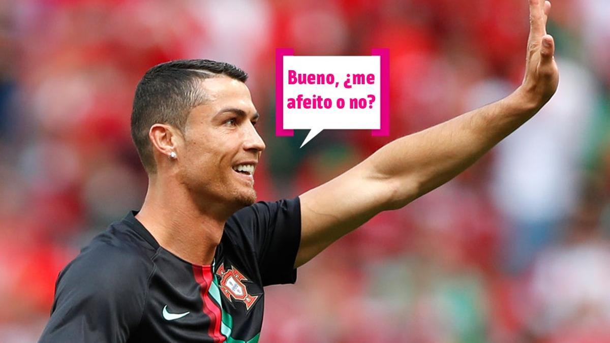 La barba de Cristiano Ronaldo es real