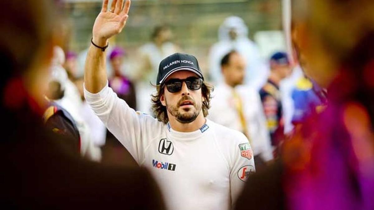 Fernando Alonso durante el GP de Fórmula 1 de Abu Dabi