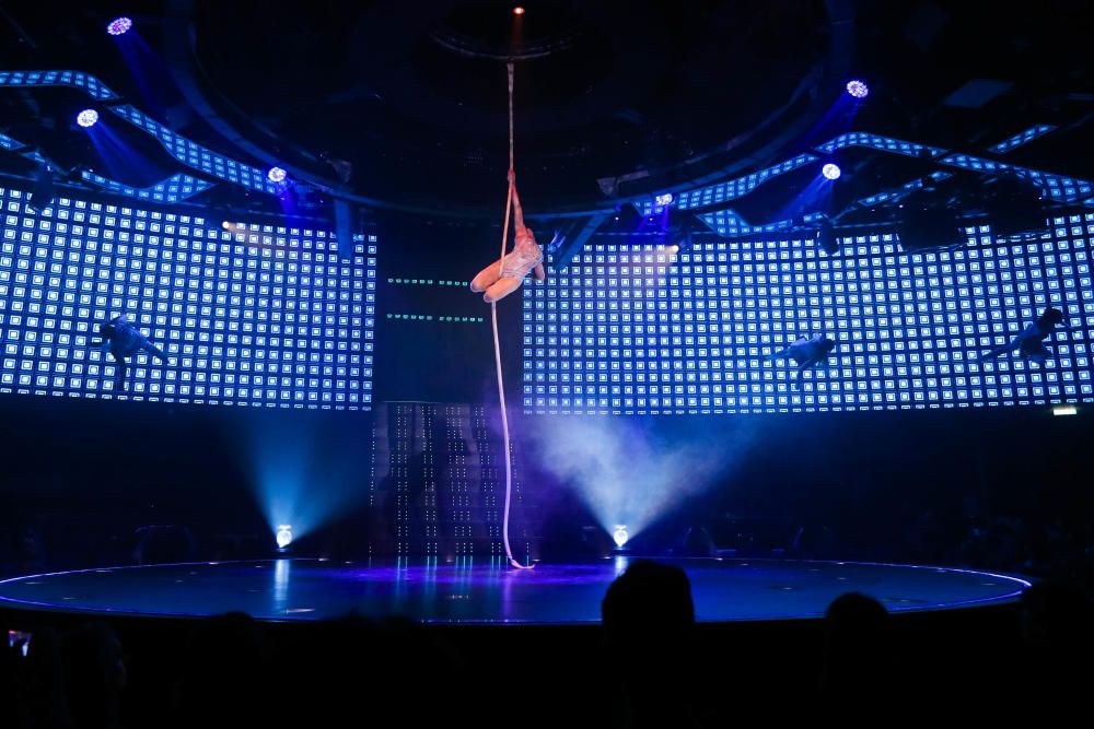 Espectáculo del Cirque du Soleil en el MSC Meraviglia con escala en València