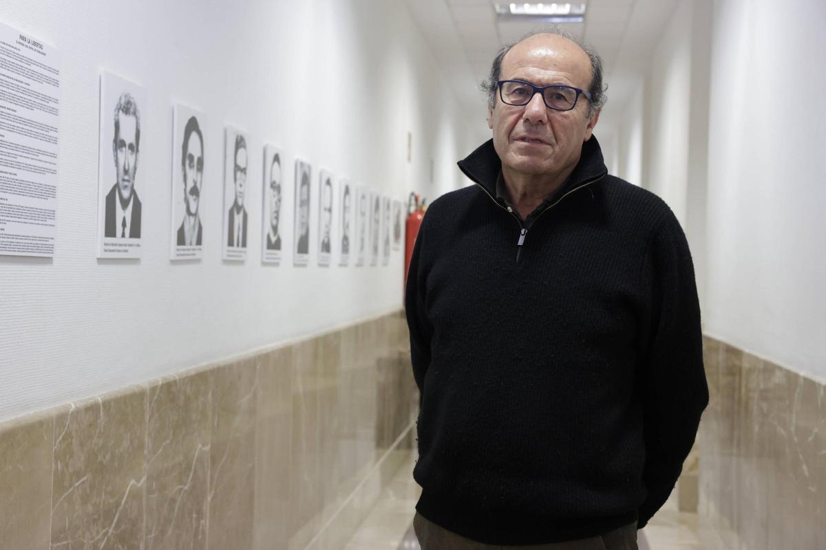 Salah Jamal, en Palma en 2023 en la presentación de uno de sus libros, ‘Nakba: 48 relatos de vida y resistencia en Palestina’.