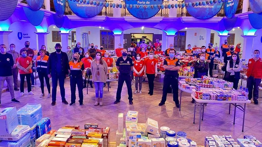 La campaña de Navidad de Torremolinos logra reunir 15.000 kilos de alimentos