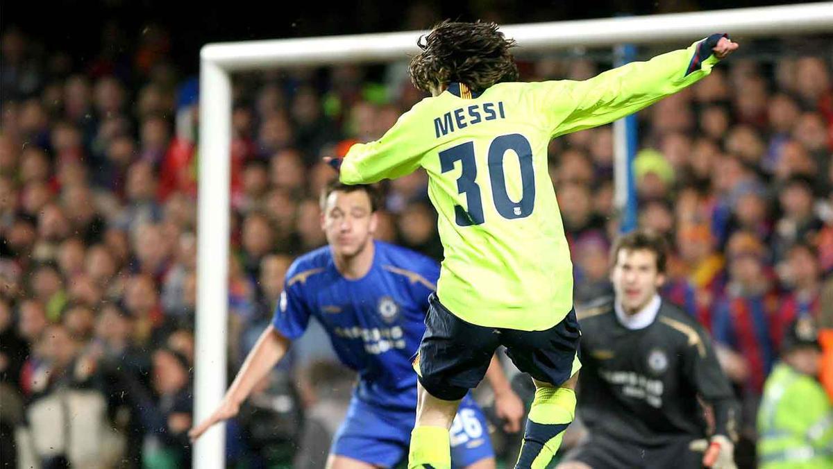 El show de Messi contra el Chelsea en 2006