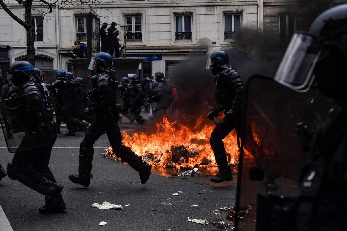 Despliege policial de máximos en Francia para la nueva jornada de protestas