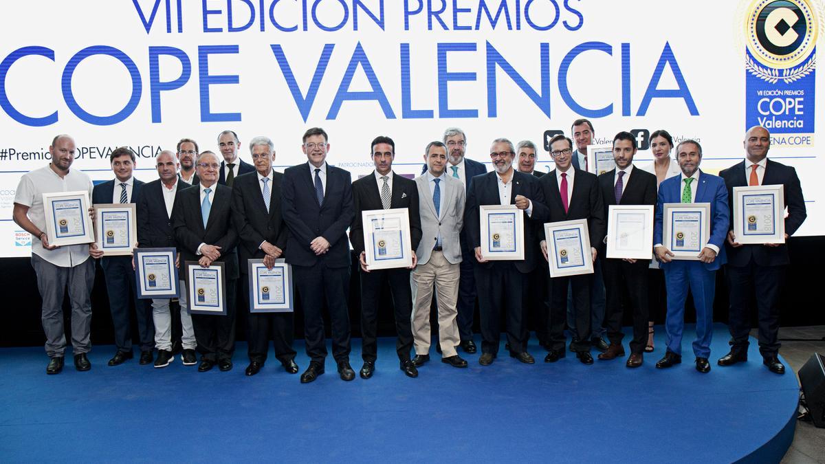 Premiados en la última edición de los Premios Cope València.