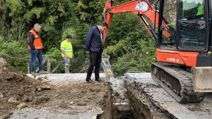 Primeras obras en la zona afectada.