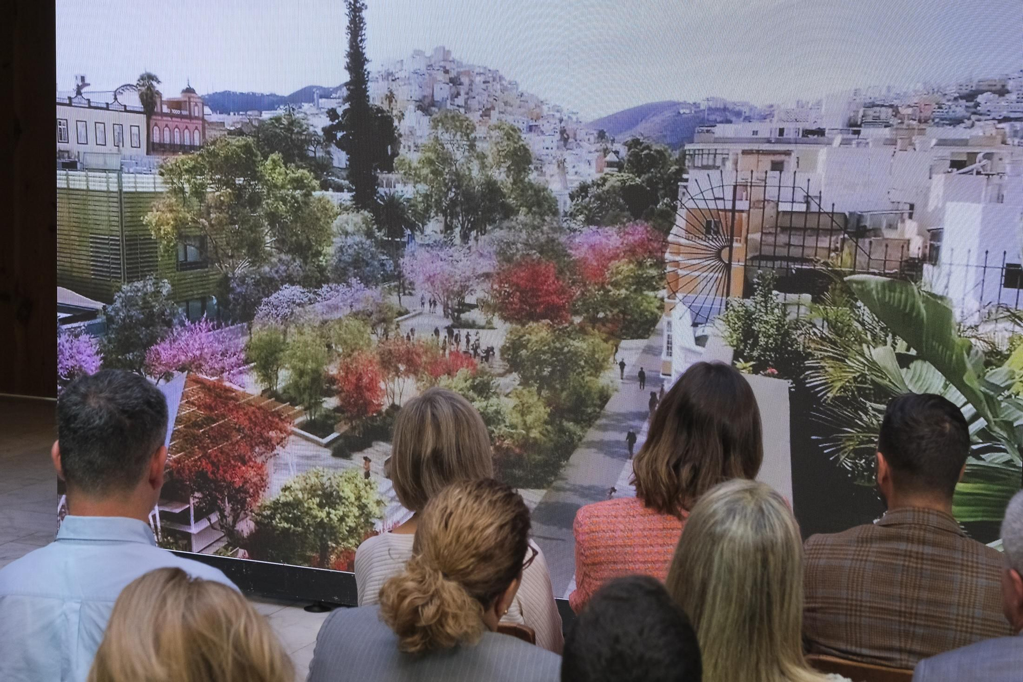 Presentación de anteproyectos finalistas del paseo Guiniguada