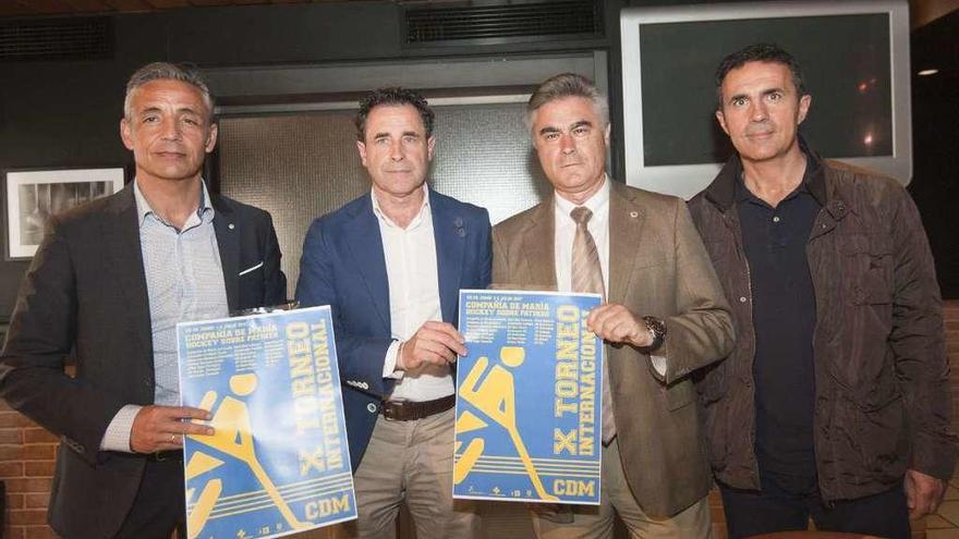 La presentación del torneo se celebró ayer en la Cervecería Estrella Galicia.