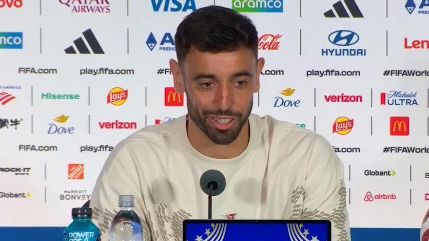 Bruno Fernandes recuerda a Diogo Jota: "Sigue siendo parte del grupo"