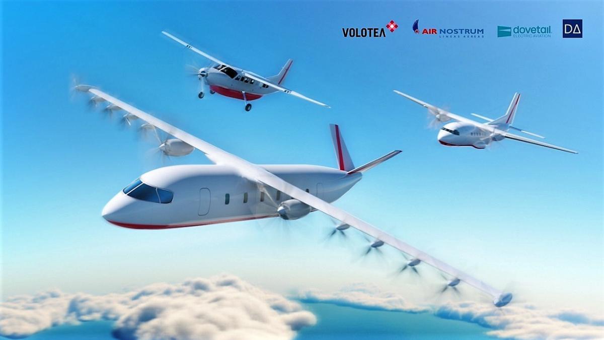 Los aviones electrificados de Dovetail y Dante, la nueva participada por Air Nostrum.