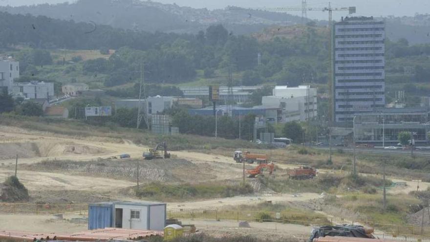 Obras de urbanización de los terrenos del parque ofimático.